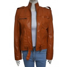 Once Upon A Time Season 4 Emma Swan Brown Leather Jacket